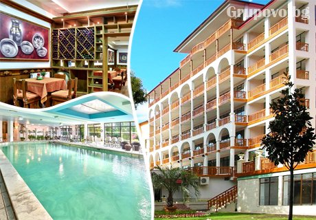 На 250м. от плажа в Св. Св. Константин и Елена! Нощувка на човек на база All Inclusive + басейни от хотели Естрея****