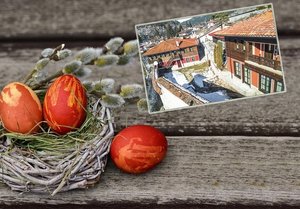 Великден в Копривщица! Нощувка за 8 човека със закуска и вечеря в самостоятелна къща от комплекс Ред Хаус