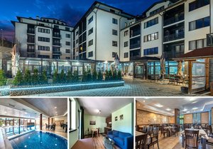2 нощувки на човек на база All Inclusive Light + 2 външни отопляеми джакузита, минерален басейн и релакс зона от хотел Роял Банско Апартмънтс, Банско. Дете до 11.99г. - Безплатно!