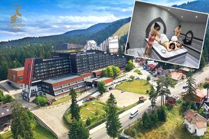 Нощувка на човек със закуска и възможност за вечеря + вътрешен басейн, термо зона и терапия Розов цвят от хотел Самоков****, Боровец