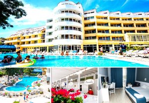Нощувка на човек на база All Inclusive + басейн от хотел Сън Палас****, Слънчев бряг. Дете до 11.99г - Безплатно!