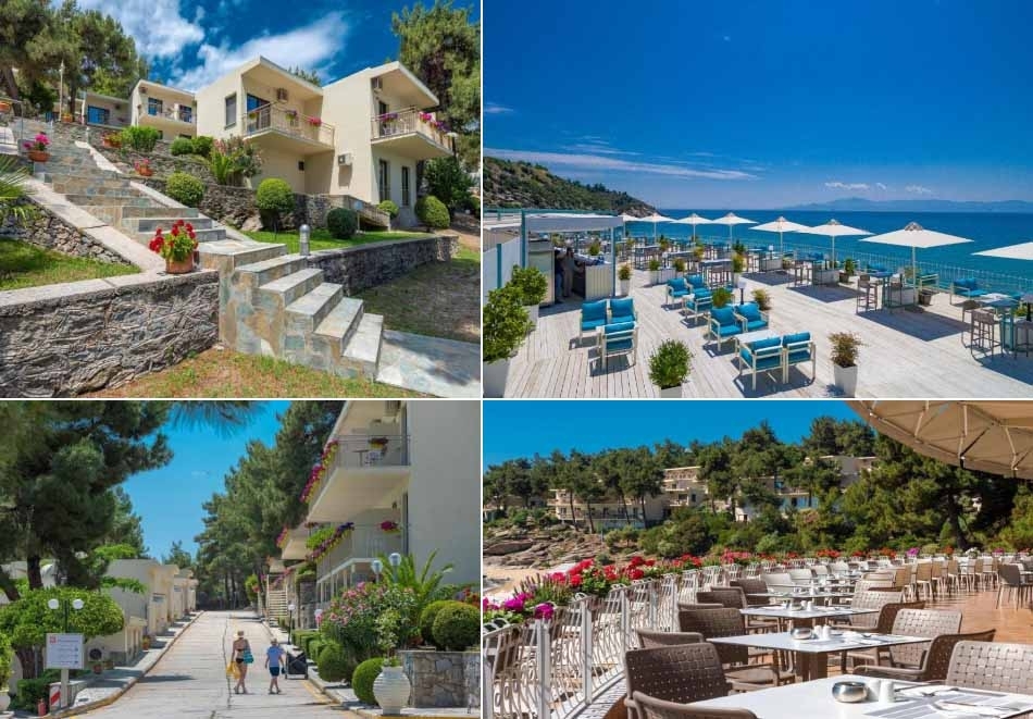 Промо оферта на първа линия в Tosca Beach Hotel****, Кавала, Гърция! Нощувка за ДВАМА на база Ultra All Inclusive + чадър и шезлонг на плажа. Дете до 12г. БЕЗПЛАТНО!