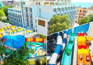Юли в Златни пясъци! Нощувка на човек на база All Inclusive + басейни и СПА зона от Престиж Делукс Хотел Аквапарк Клуб****. Дете до 12.99г. - БЕЗПЛАТНО!