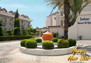 Нова Година в Seher Resort & Spa 5*, Сиде, Турция! Автобусен транспорт + 4 нощувки на човек на база Аll Inclusive. Дете до 12.99г. БЕЗПЛАТНО! Доплащане за Гала вечеря