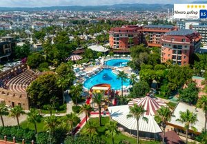 На първа линия в Алания, Турция: Транспорт + 7 Ultra All Inclusive нощувки на човек в Palmeras Beach Hotel 5*. Дете до 12.99г. безплатно!