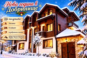 Нова година в Добринище: 3 нощувки на човек със закуски и вечери, едната Празнична от Къща за гости Стойчеви