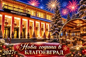 Нова година в Благоевград: 2 или 3 нощувки със закуски и вечери, едната Новогодишна с програма, гост изпълнител Яни Янков и DJ парти + минерален басейн и релакс зона от хотел Монте Кристо
