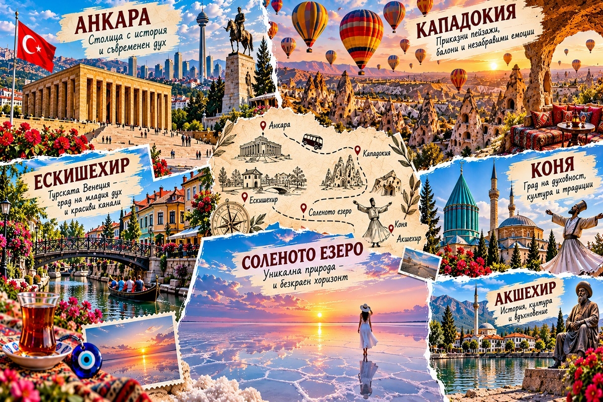 Екскурзия до Кападокия, Анкара и Коня: Транспорт от София + 5 нощувки на човек със закуски и 4 вечери + посещение на Ескишехир от ТА Йонека Турс