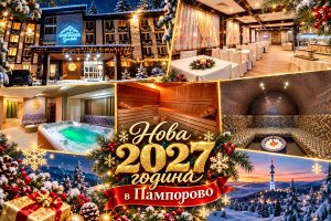Нова 2027 в Пампорово! 3 нощувки на човек със закуски и вечери, двете празнични + джакузи и релакс зона от хотел Панорама СКИ