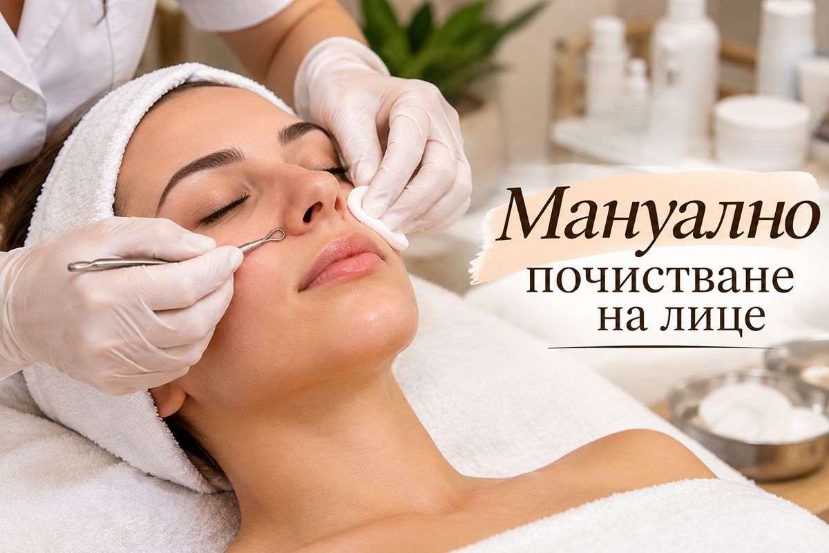 Мануалното почистване на лице от Ina beauty studio, Пловдив