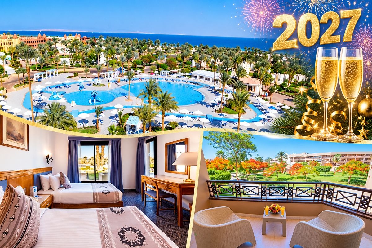 Нова Година в Хургада, Египет: Полет от София + 4 или 7 нощувки на база All inclusive в Pharaoh Azur Resort 4*