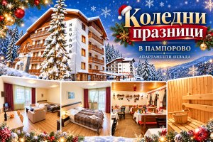 Коледни празници в Пампорово: Нощувка със закуска и вечеря от Апартаменти Невада