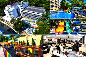 1 - 15 Юни в Златни Пясъци! All Inclusive + басейн, СПА и аквапарк в НОВИЯ Престиж Делукс Хотел Аквапарк Клуб****